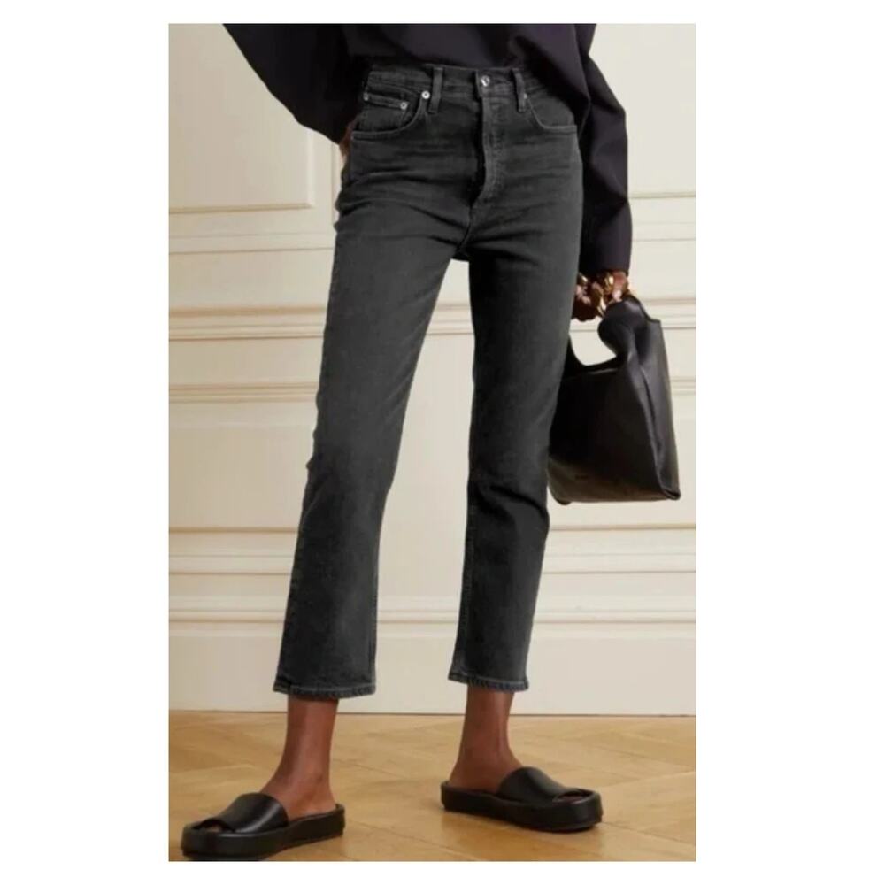 NEW AGOLDE Riley High-rise Ankle Straight Jeans Size 31